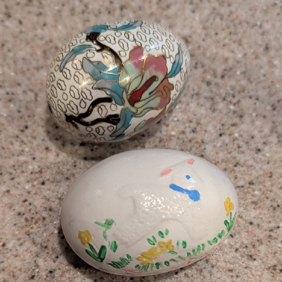 Other - Hand-Painted Ceramic Decorative Easter Eggs